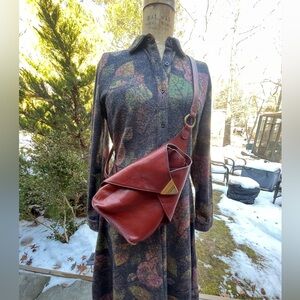 Textier Leather Crossbody Bag!
